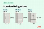 Average Refrigerator Size 28 Wide