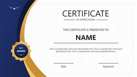 Award Template Powerpoint