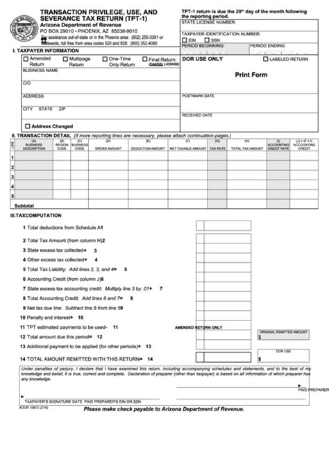 Az Tpt Form
