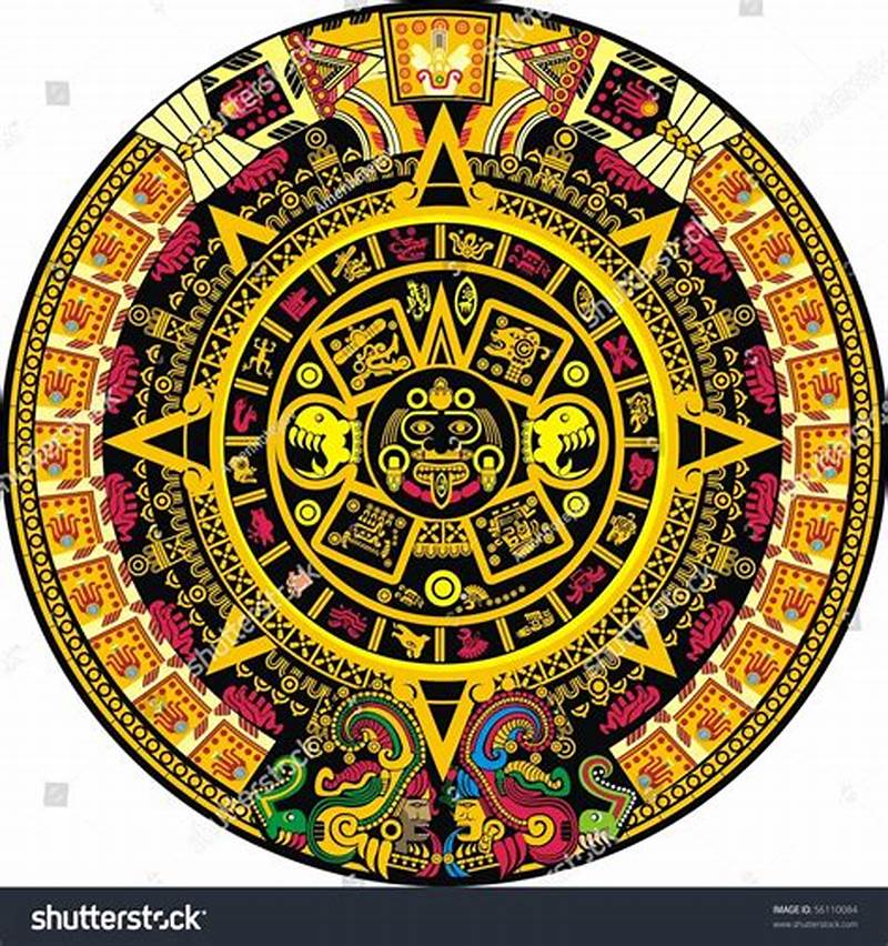Aztec Calendar In Color