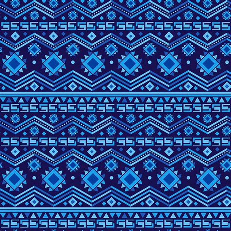 Aztec Pattern Blue