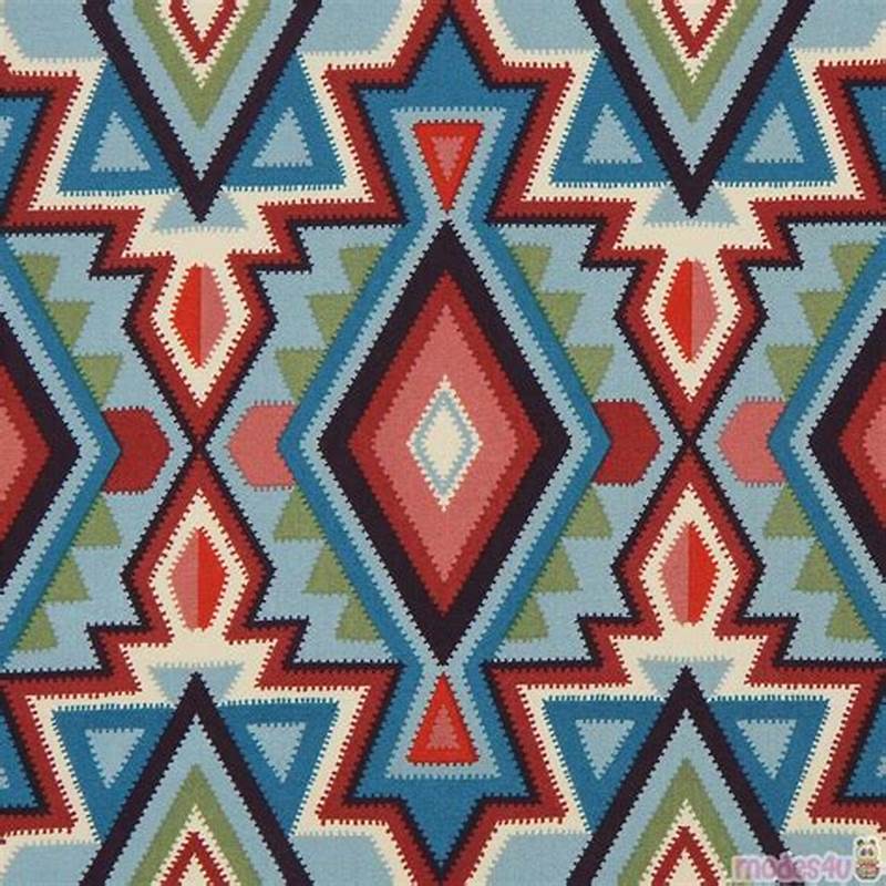 Aztec Pattern Fabric