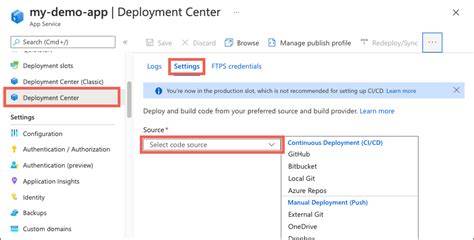 Azure App Service deployment