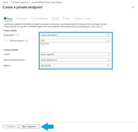 ACR Private Endpoint Diagram