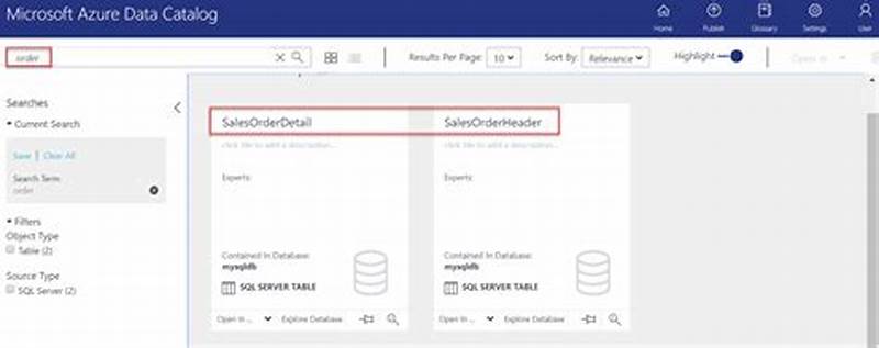 Azure Data Catalog Search Syntax