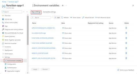 Incorrect Azure Functions App Configuration