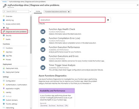 Azure Functions Diagnostics