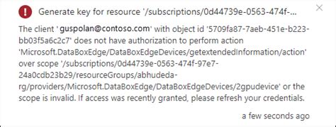 Azure Stack Edge activation error