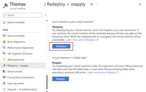 Azure Virtual Machine Redeploy