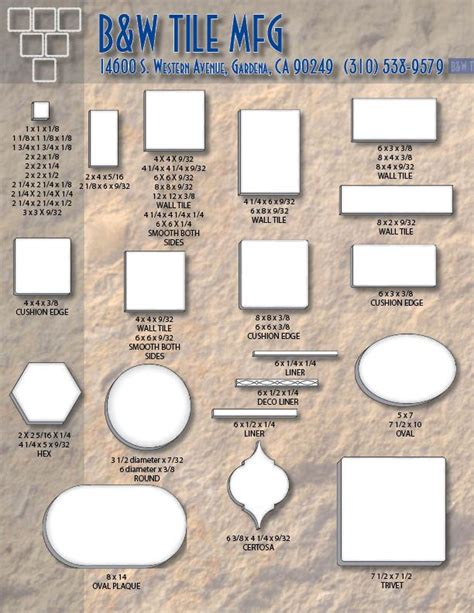 B&w Tile Catalog