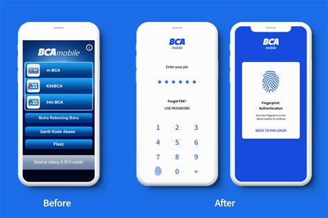 BCA Mobile App interface