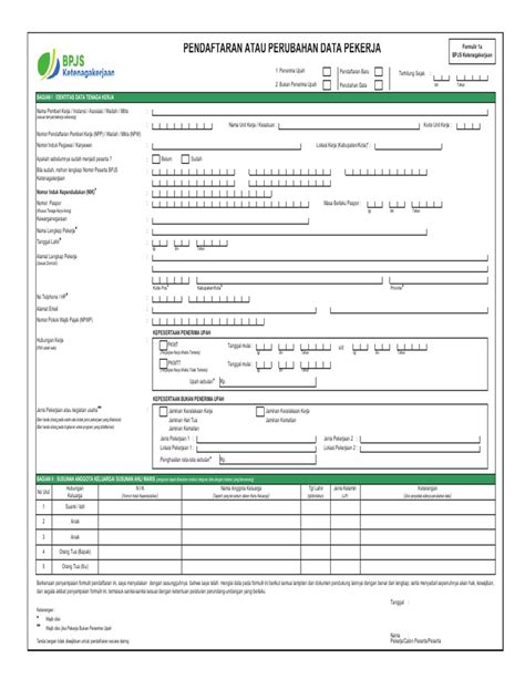 BPJS Application Form