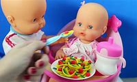 Baby Doll Food Eating