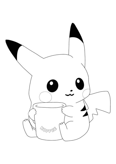 Baby Pikachu Coloring