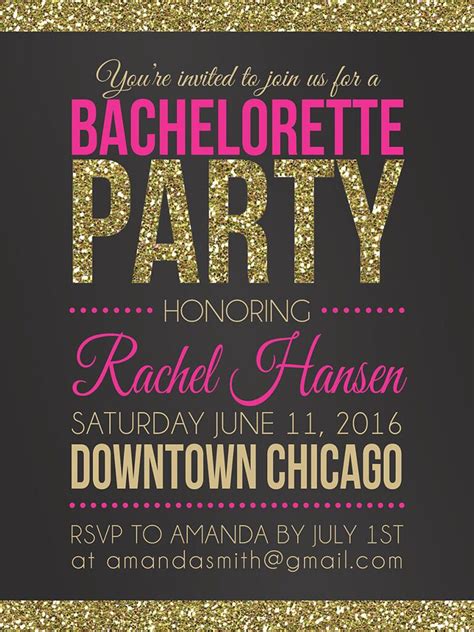 Bachelorette Invite Template