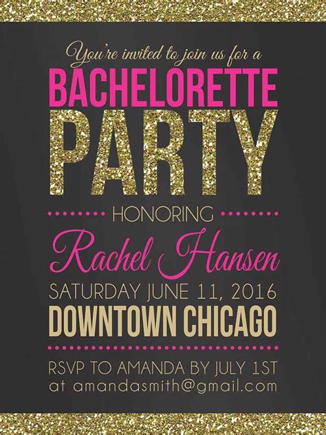 Bachelorette Party Template