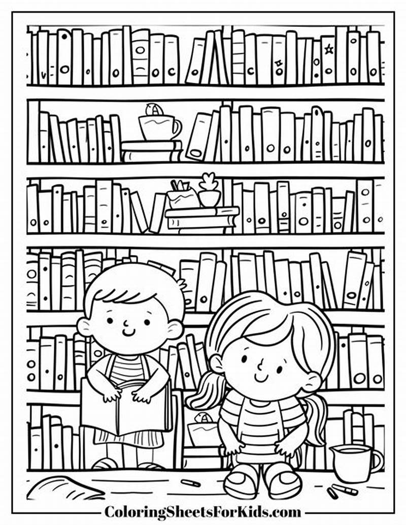 Back To School Library Coloring Pages
