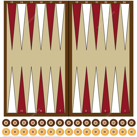 Backgammon Board Template