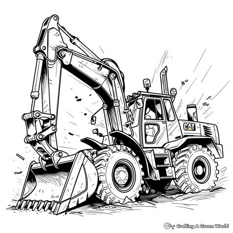 Backhoe Printable