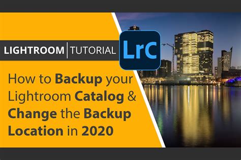 Backup Lightroom Classic Catalog