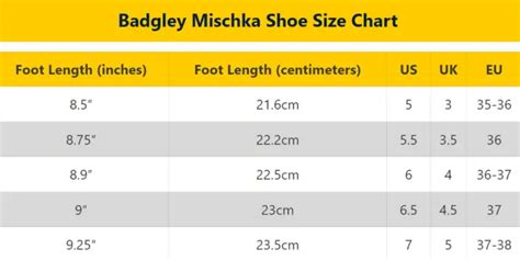 Badgley Mischka Size Chart