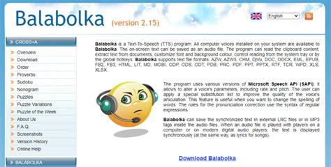 Balabolka: Unleash Free Text-to-Speech Power on Your Windows PC (Portable)