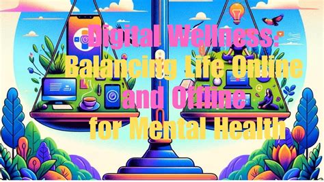 Person balancing online and offline life