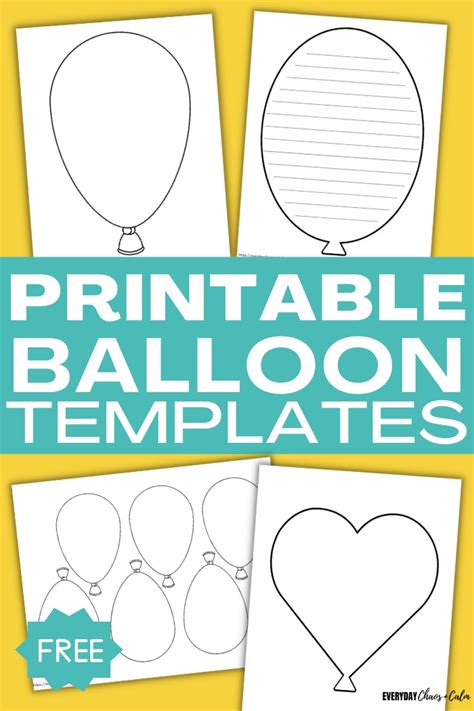Balloon Printable Template