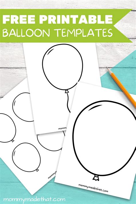 Balloon Template Printable