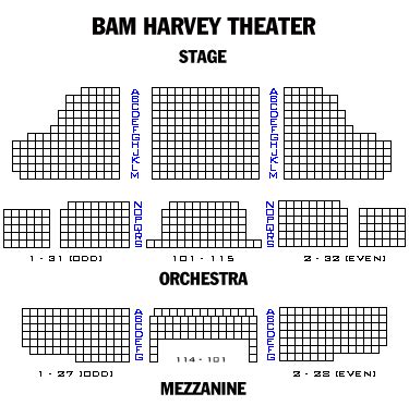 Bam Seating Chart Harvey Theater