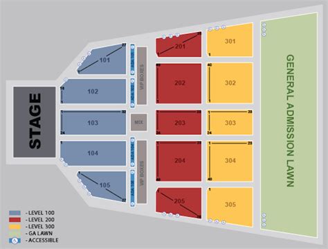 Bangor Amphitheater Seating Chart