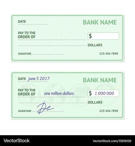 Bank Check Template