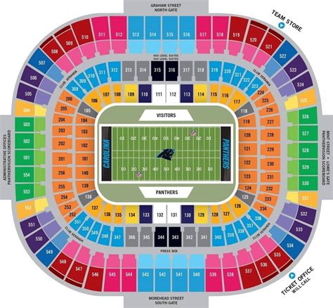 Bank Of America Stadium Seating Chart With Rows
