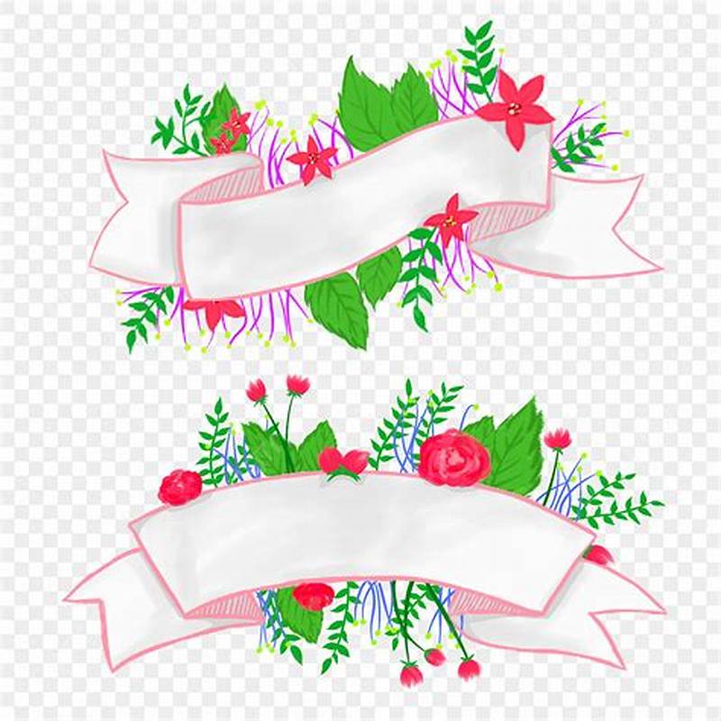 Banner Flower Pattern