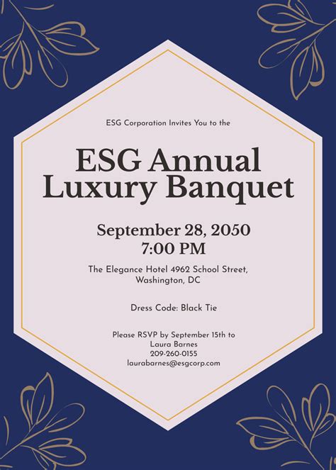 Banquet Invitation Template