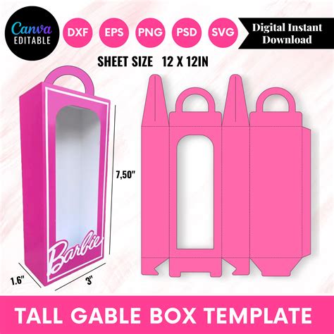 Barbie Box Template