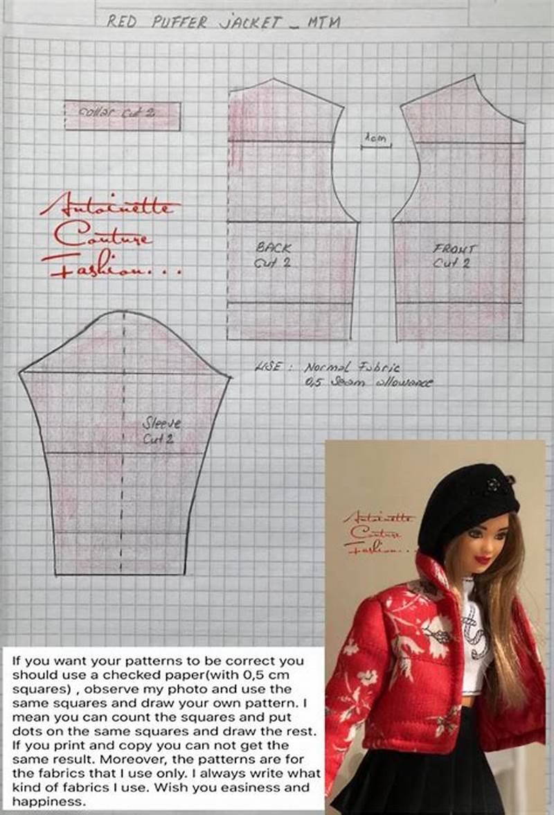 Barbie Jacket Pattern