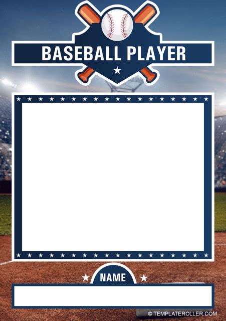 Baseball Card Photo Template