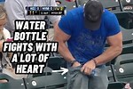 Baseball Fan Can't Open Water Bottle
