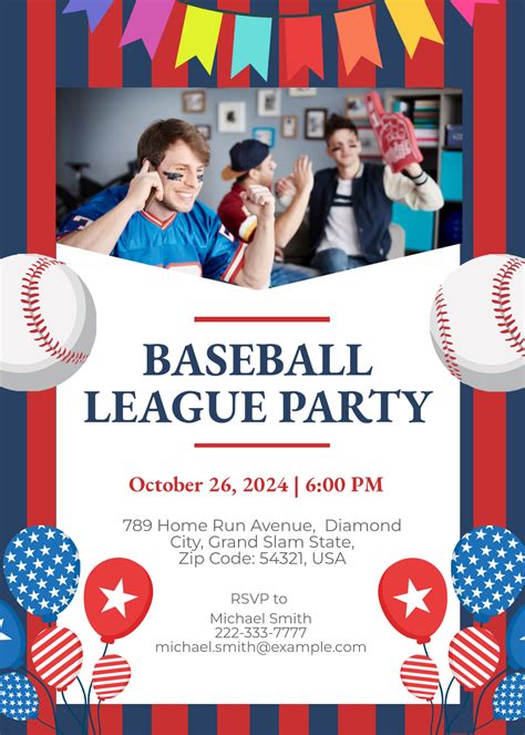 Baseball Invitation Template