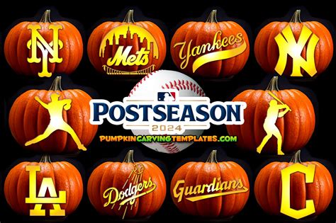 Baseball Pumpkin Carving Templates