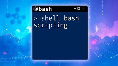 Bash shell screenshot