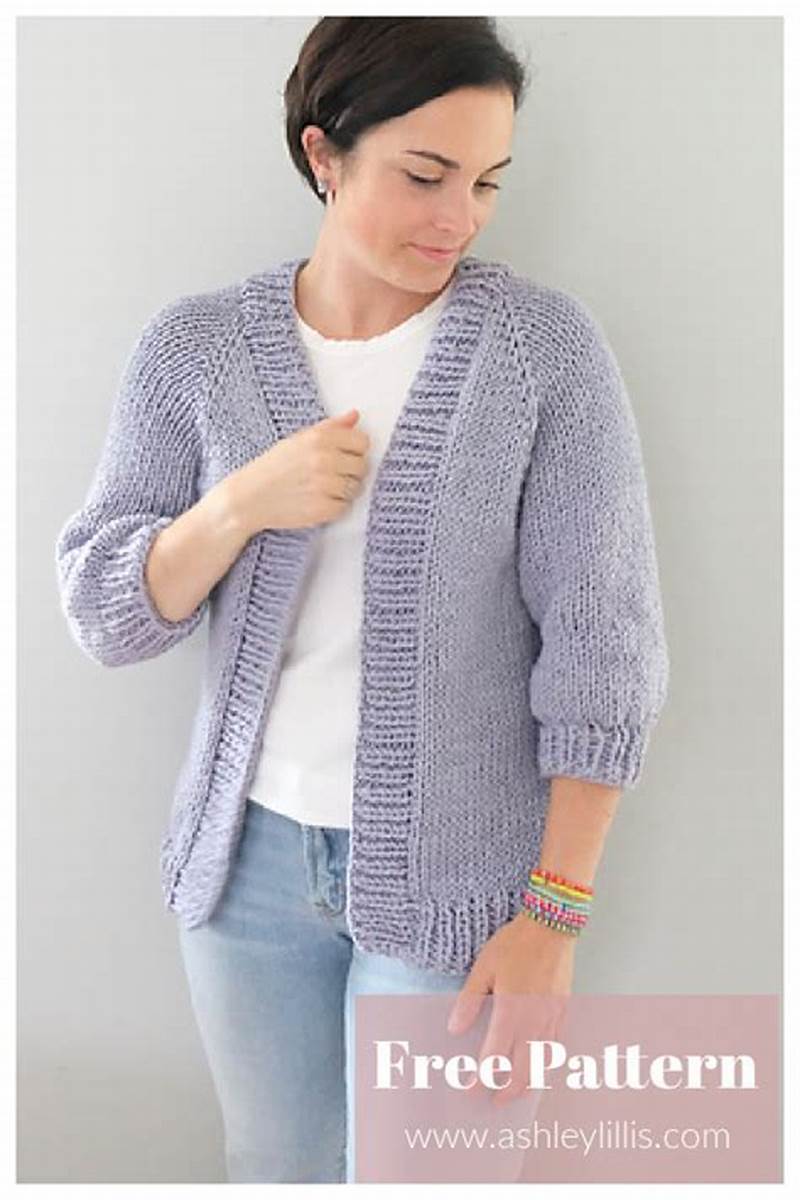 Basic Cardigan Knitting Pattern Free