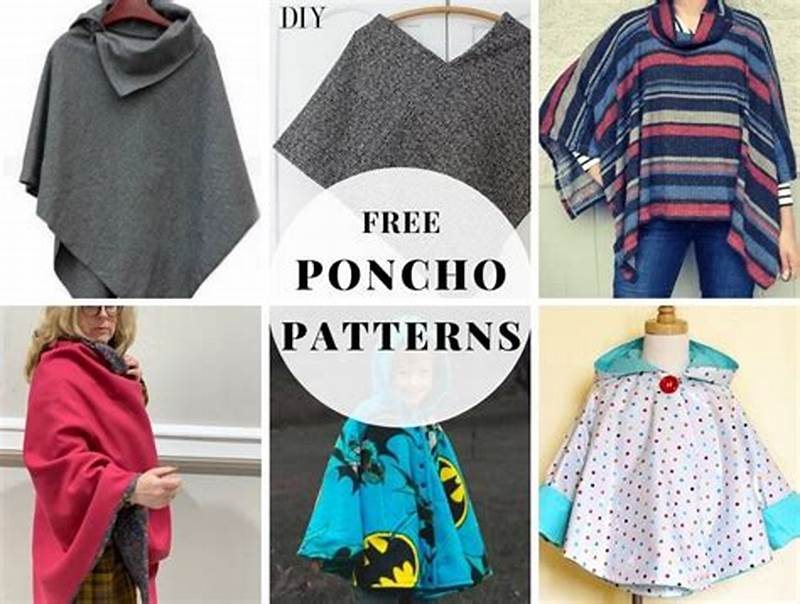 Basic Easy Poncho Sewing Pattern