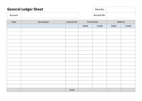 Basic Ledger Template