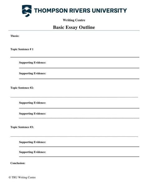 Basic Outline Template