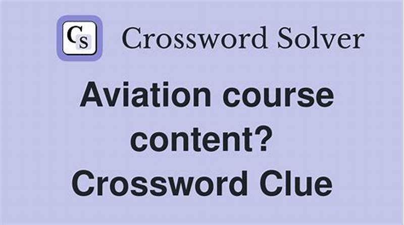 Basic Training Course Content Crossword