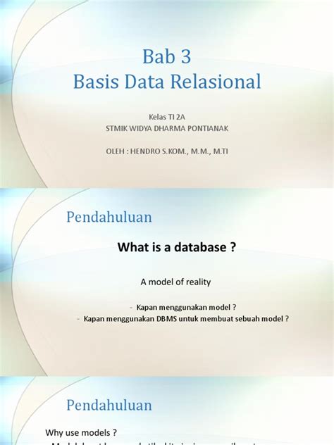Basis Data Relasional