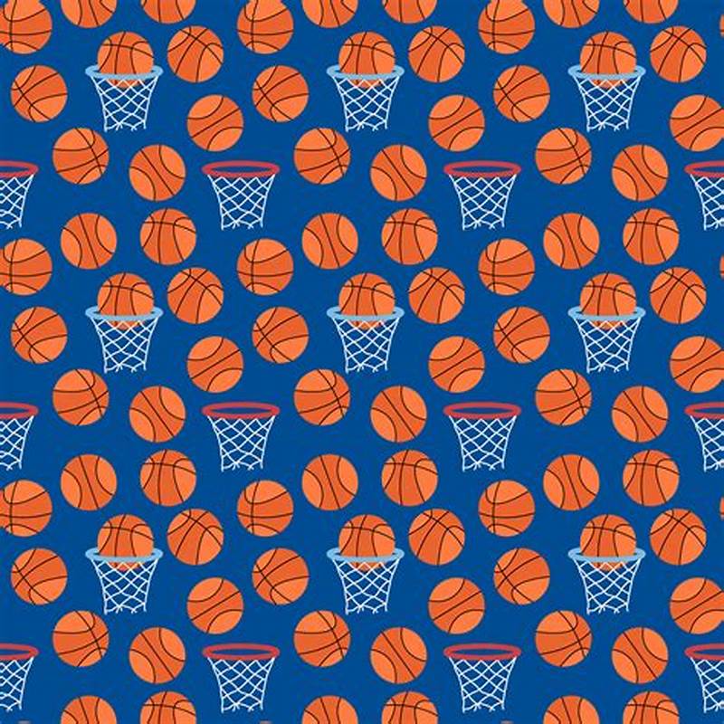 Basketball Pattern Background
