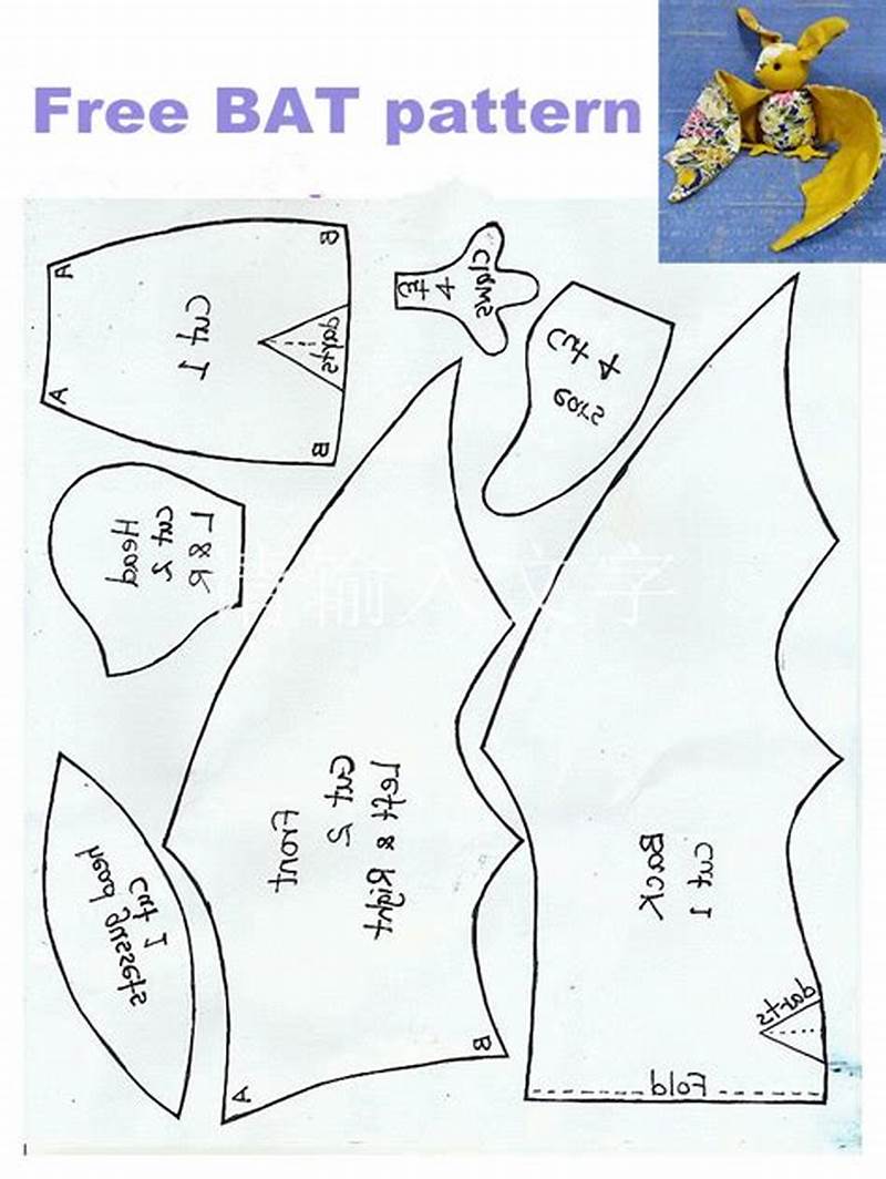 Bat Pattern Sewing